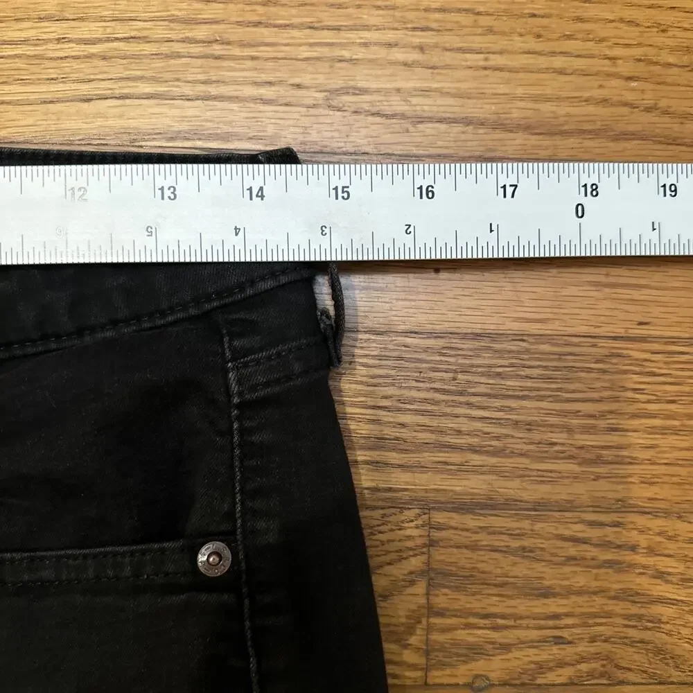 Levi’s Jeans Womens Black 726 Flare 31x32 Stretch Flared - Picture 7 of 13